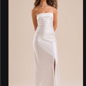 Altar'd State Strapless White Gown